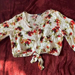 Long sleeve crop top